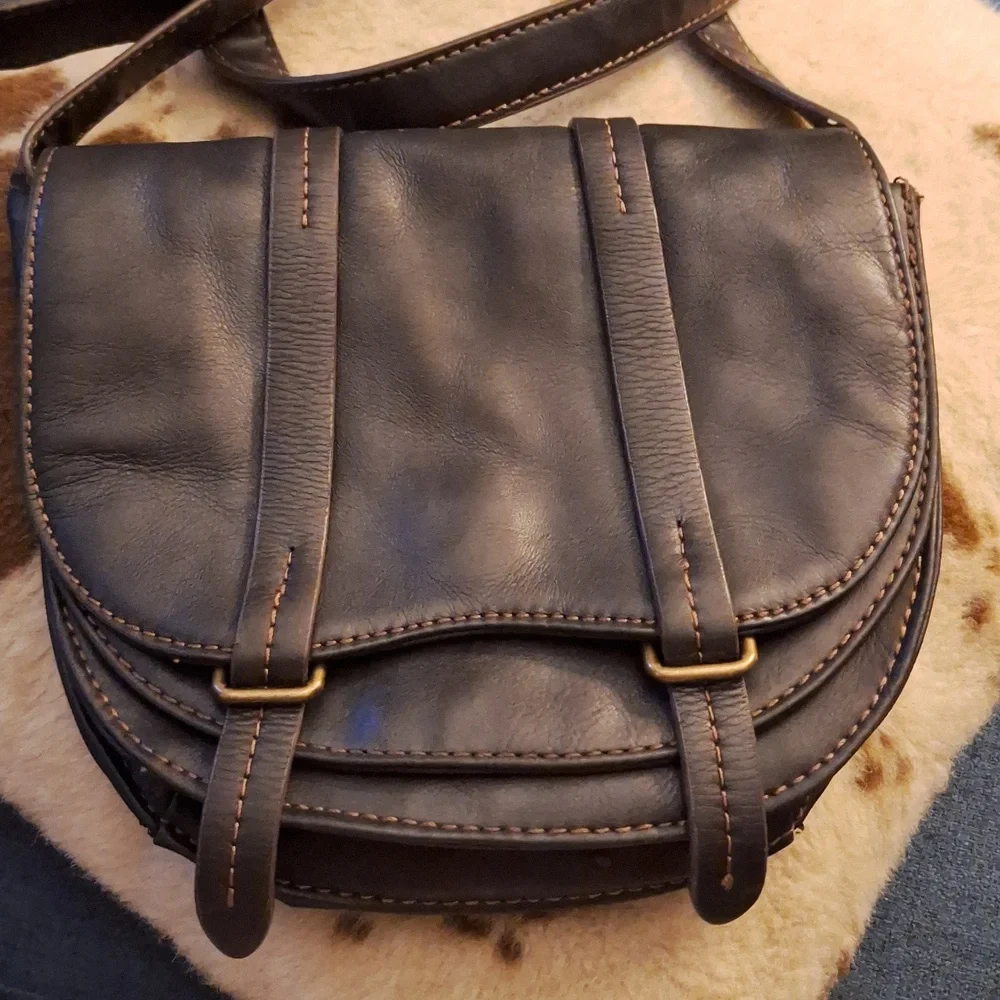 Black leather bag - Picture 1 of 7